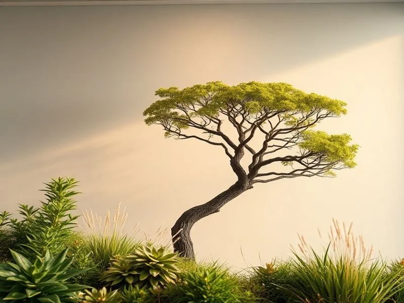 Ancient baobab tree under Milky Way